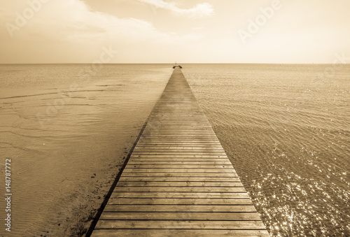 wooden jetty