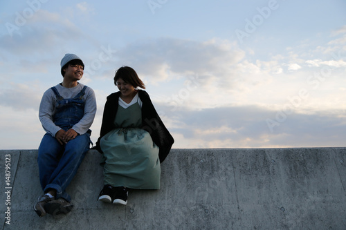 young Japanese couple