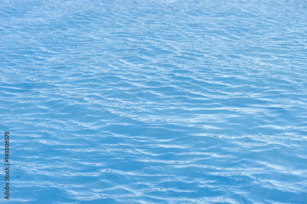 Obraz premium Blue rippled water.