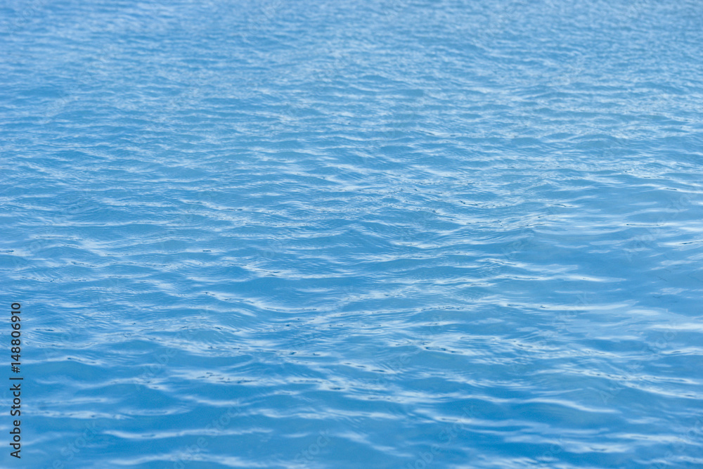 Blue rippled water. Blue rippled water.