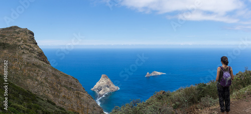 Vue panoramique sur los roques de Anaga, Ténérife