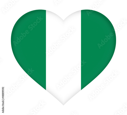 Flag of Nigeria Heart Free Download Flag of Nigeria Heart - GFXLoad