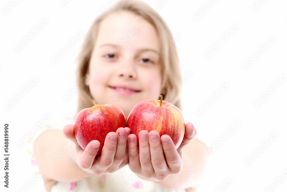 child or little girl eating apple isolated on white background child or little girl eating apple isolated on white background