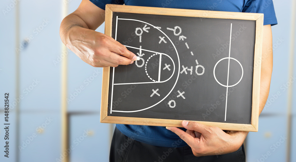 Fototapeta premium basketball court on board