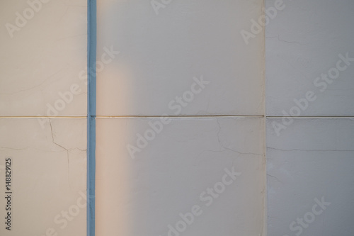 Crack on the wall near apartment window