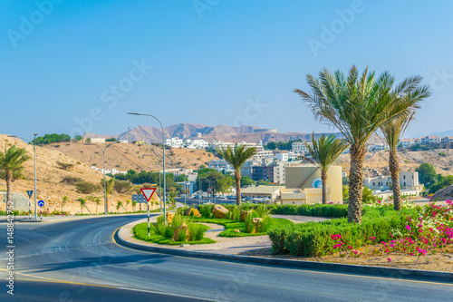 Qurm residential area in Muscat, Oman. photo