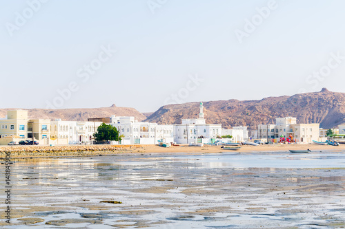 View of the Al Ayjah town, Oman. photo