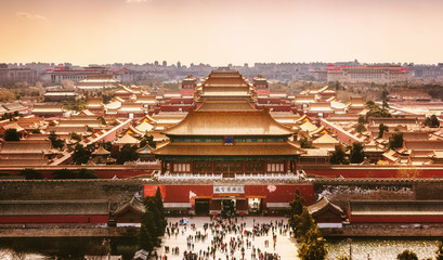 Fototapete Peking Verbotene Stadt in Peking China  © weixx