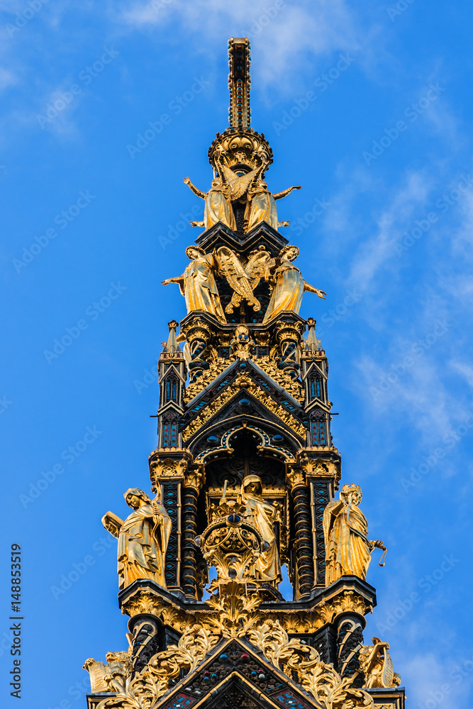 Prince Albert Memorial, Gothic Memorial to Prince Albert. London Prince Albert Memorial, Gothic Memorial to Prince Albert. London