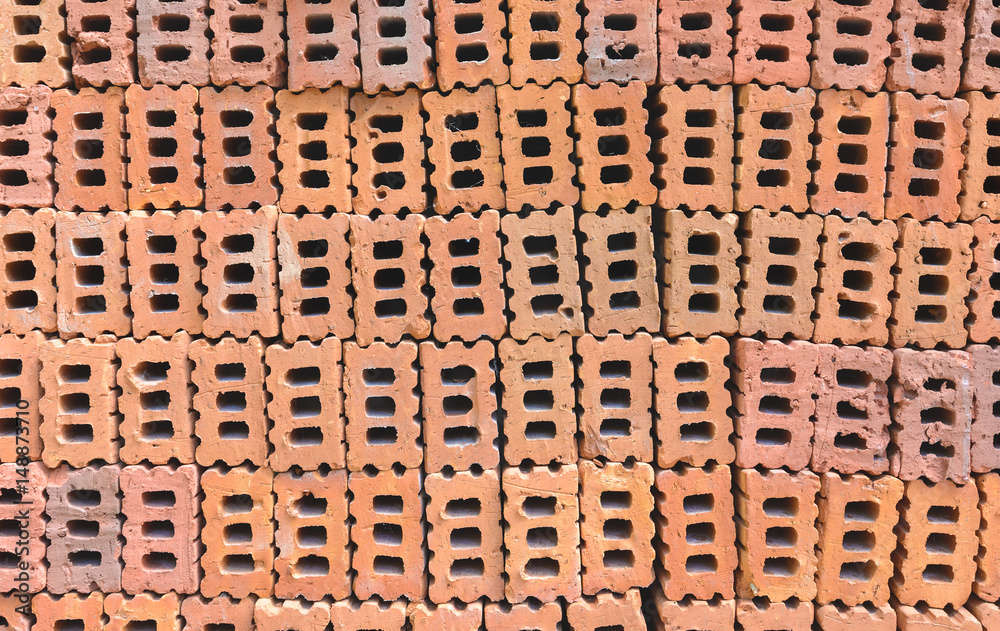Texture of a pile of bricks. Texture of a pile of bricks.
