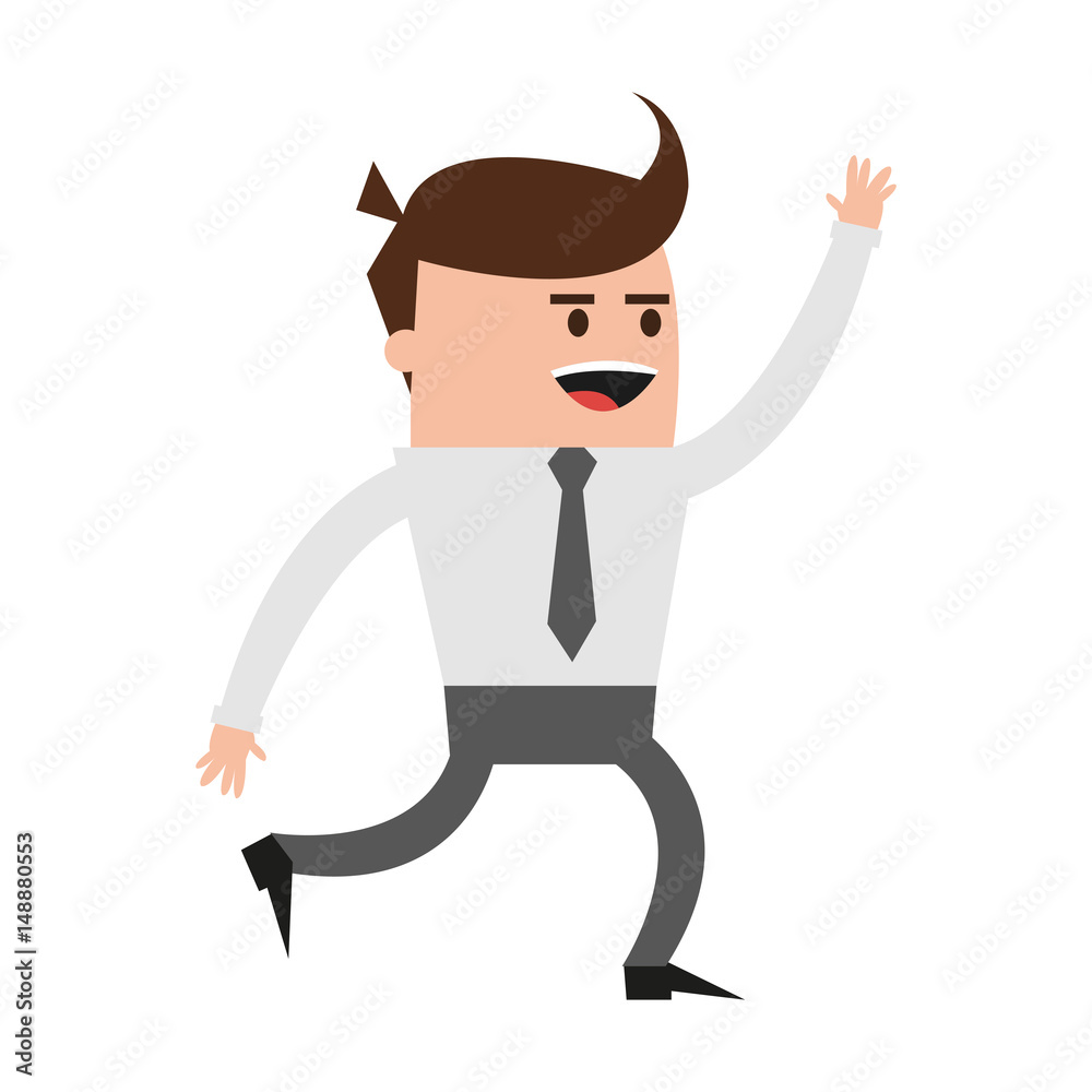 happy businessman cute cartoon icon image vector illustration design happy businessman cute cartoon icon image vector illustration design