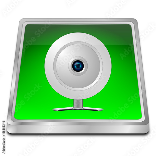 Button with Webcam - 3D illustration