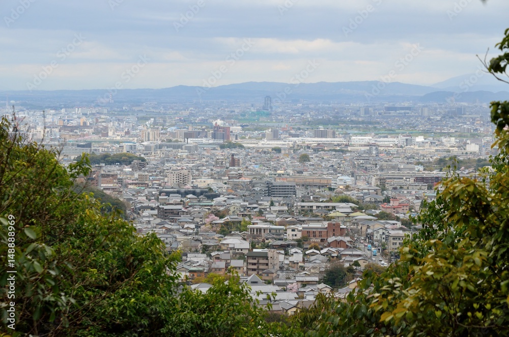 京都　成就山展望台からの眺め　