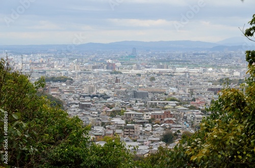 京都 成就山展望台からの眺め 