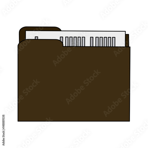 color graphic court documents folder vector illustration