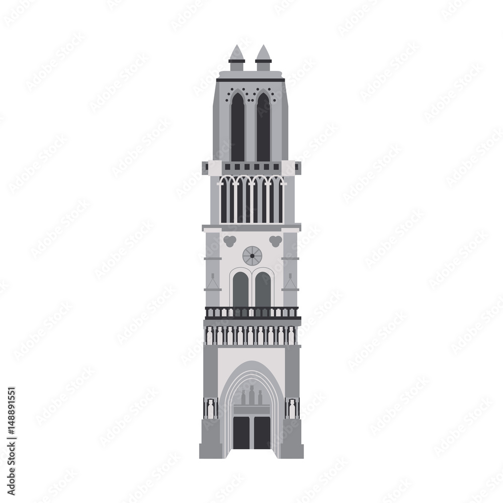 Fototapeta premium church building icon image vector illustration design