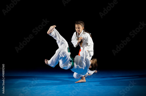 Children martial arts fighters