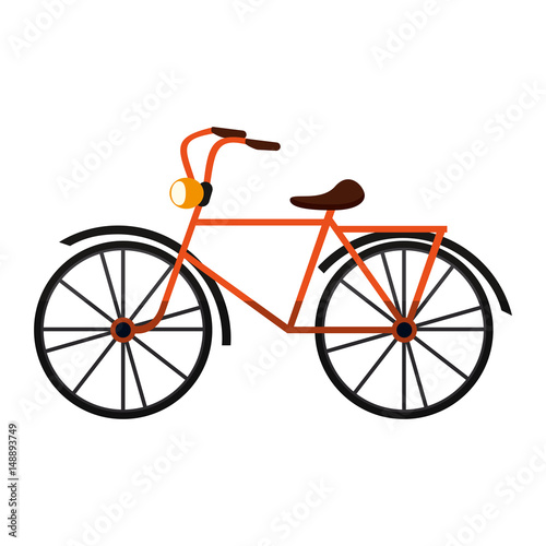 city bike or bicycle icon image vector illustration design