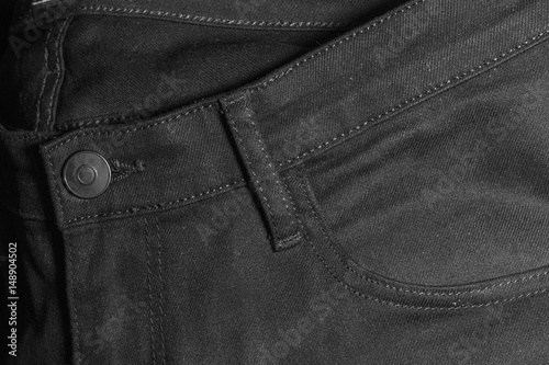 black jeans close up
