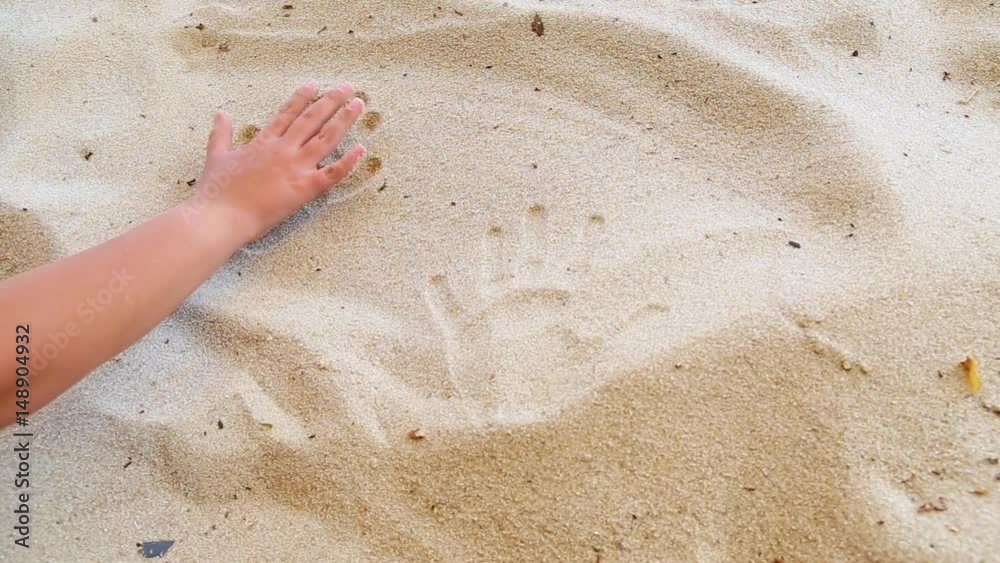 Closeup of tanned human hands of family of two persons mother and