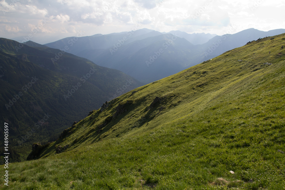 Góry Tatry, widok z Kasprowego Wierchu