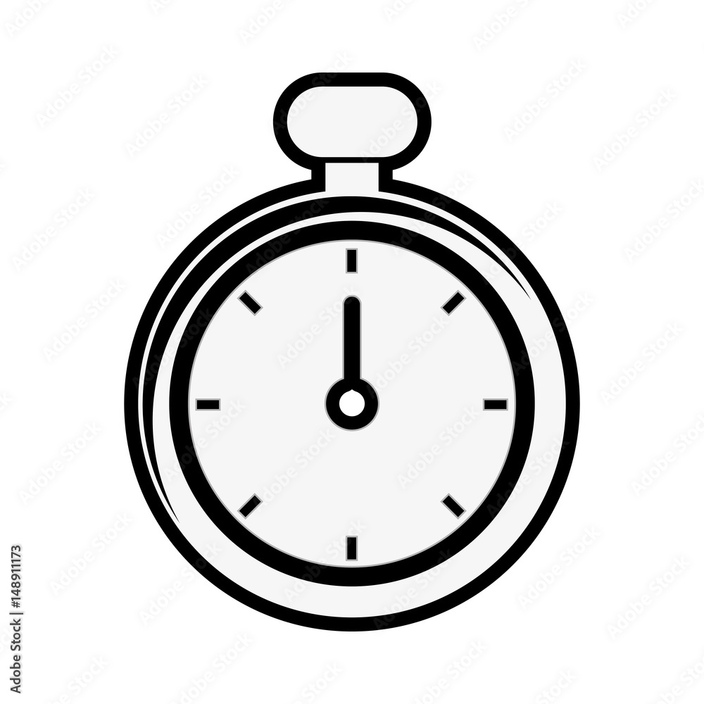 chronometer device icon over white background. vector illustration chronometer device icon over white background. vector illustration