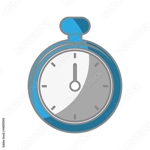 chronometer device icon over white background. vector illustration