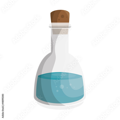 water bottle icon over white background. spa center concept. colorful design. vector illustration