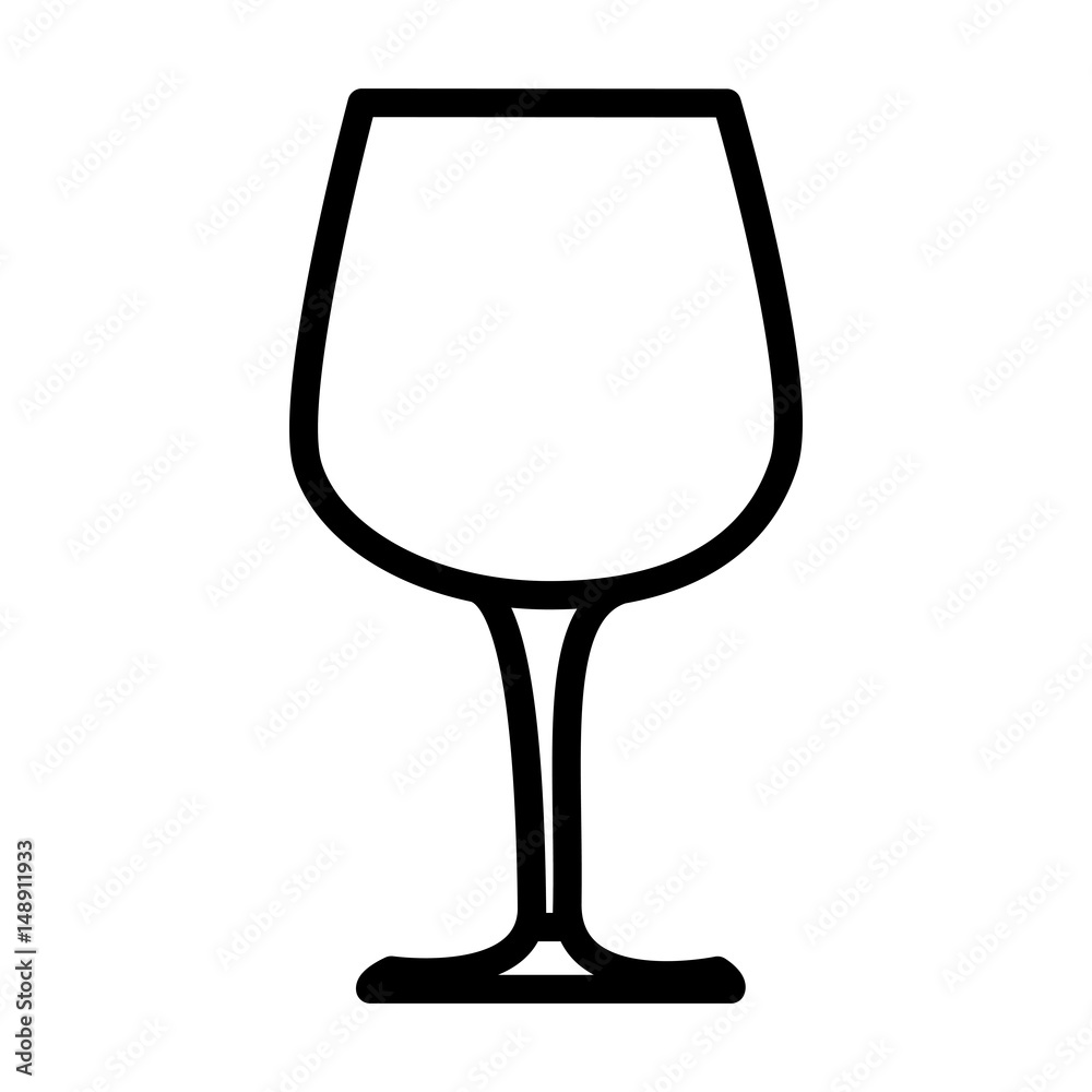 wineglass icon over white background. vector illustration wineglass icon over white background. vector illustration