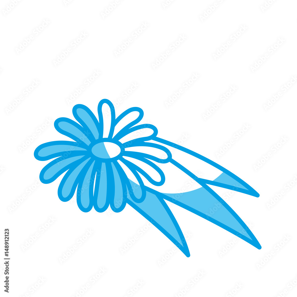 Obraz premium flower icon over white background. vector illustration