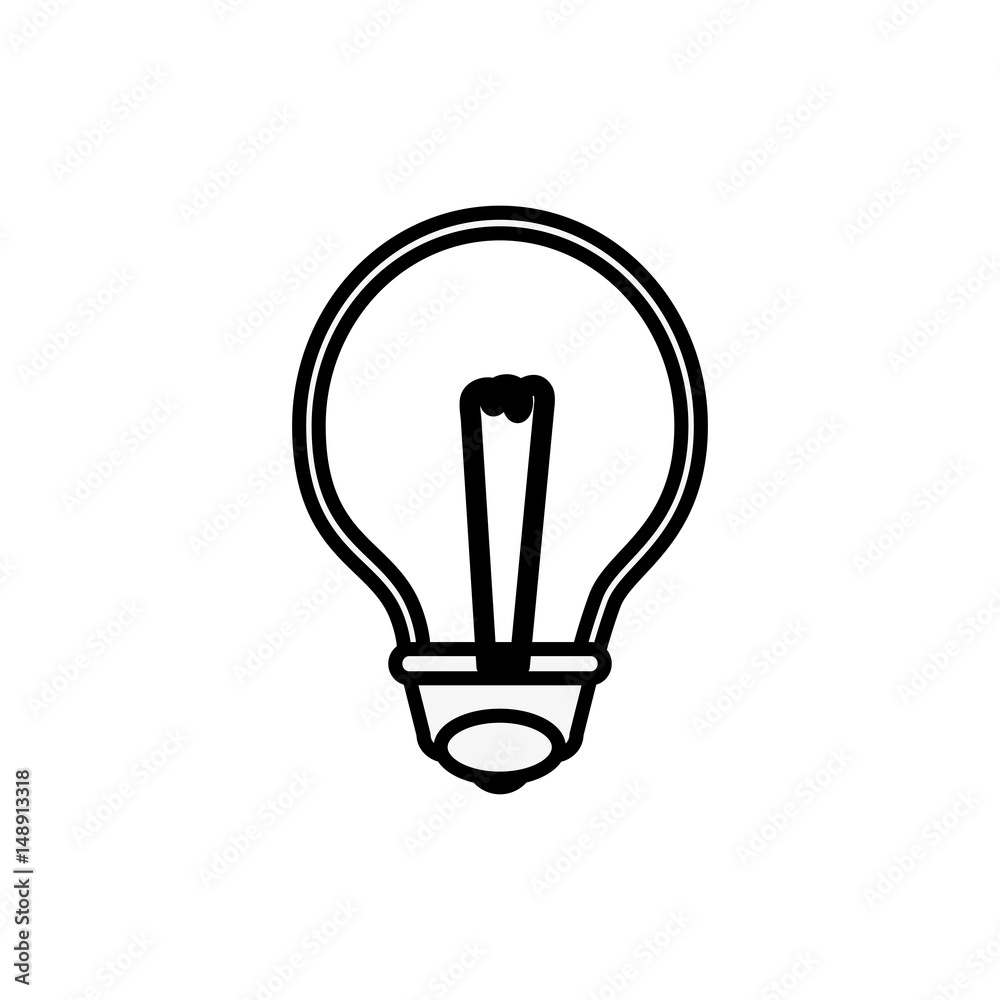 bulb light icon over white background. vector illustration bulb light icon over white background. vector illustration