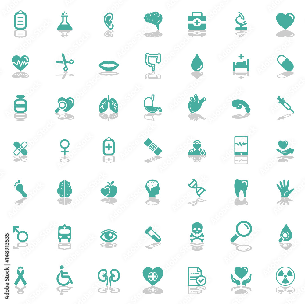 Icons Medicine and Organs Icons Medicine and Organs