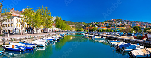 Rjecina river in Rijeka panoramic view photo