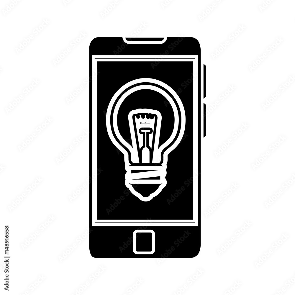 smartphone device icon over white background. vector illustration smartphone device icon over white background. vector illustration