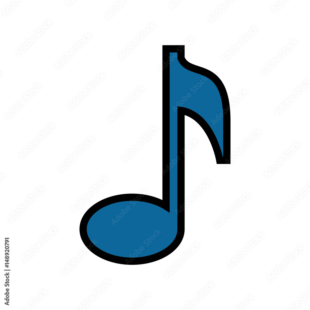 Music note symbol vector illustration design icon Music note symbol vector illustration design icon