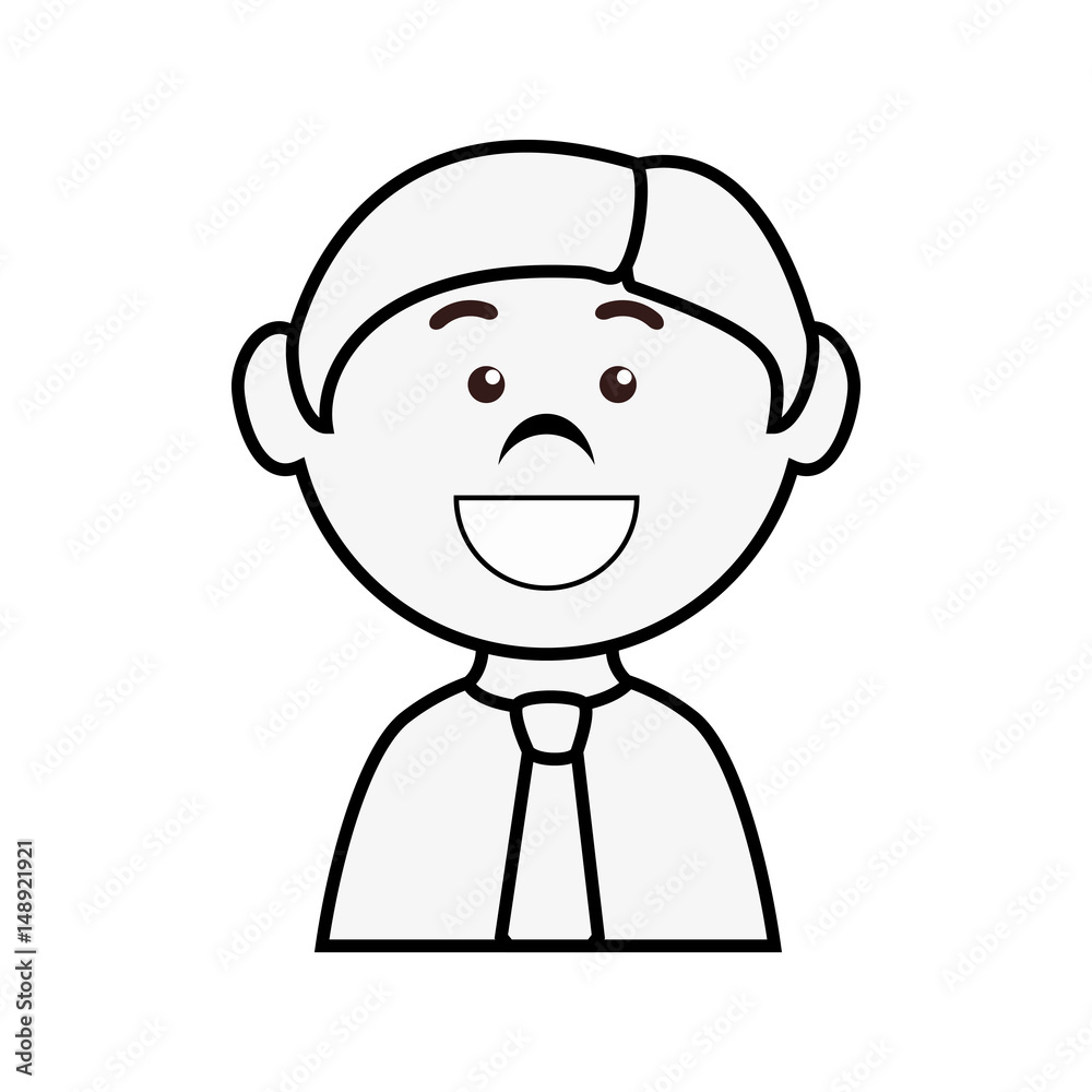 Businessman cartoon profile vector illustration design icon Businessman cartoon profile vector illustration design icon