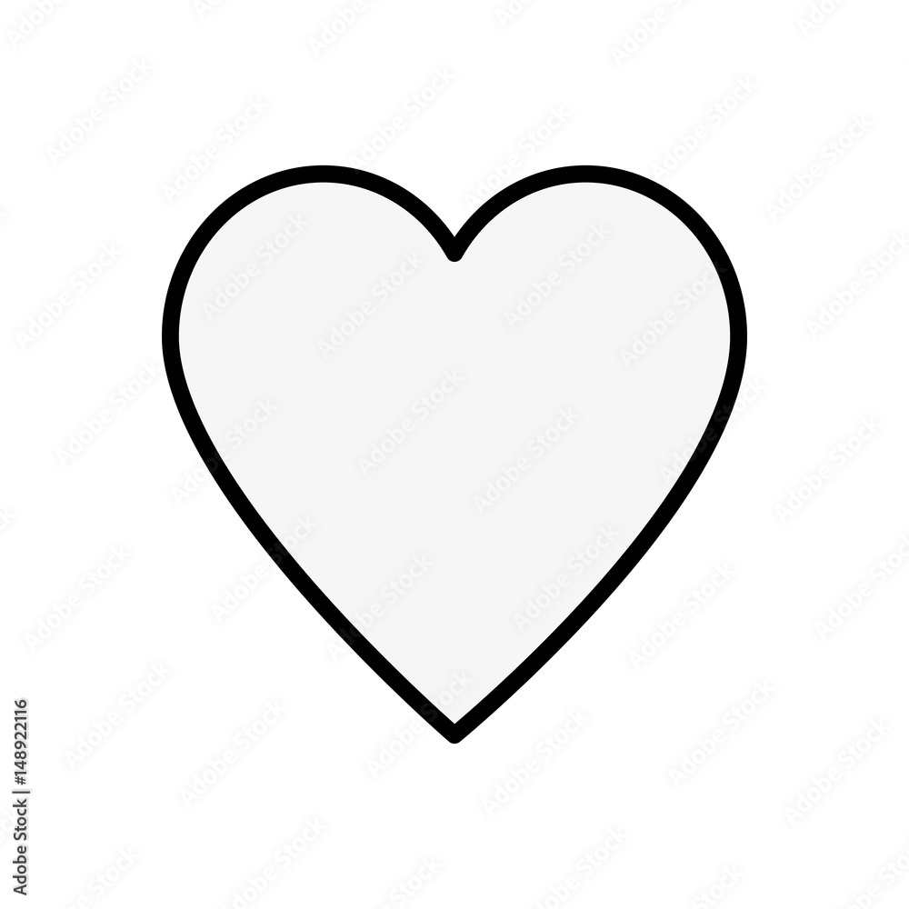 Heart and love vector illustration design icon Heart and love vector illustration design icon