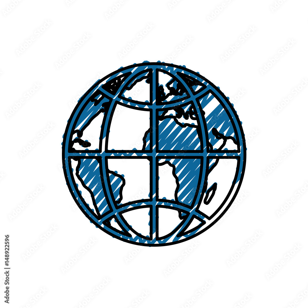 World earth isolated icon vector illustration graphic design World earth isolated icon vector illustration graphic design