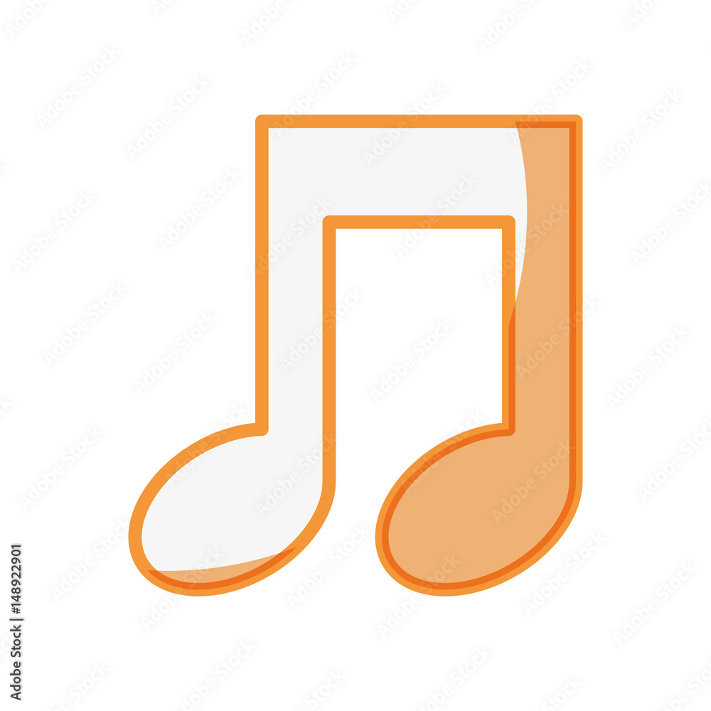 Music note symbol icon vector illustration graphic design Music note symbol icon vector illustration graphic design