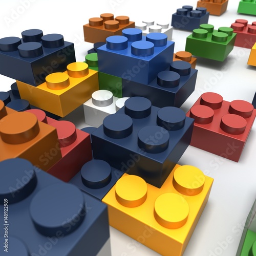 Plastic building blocks