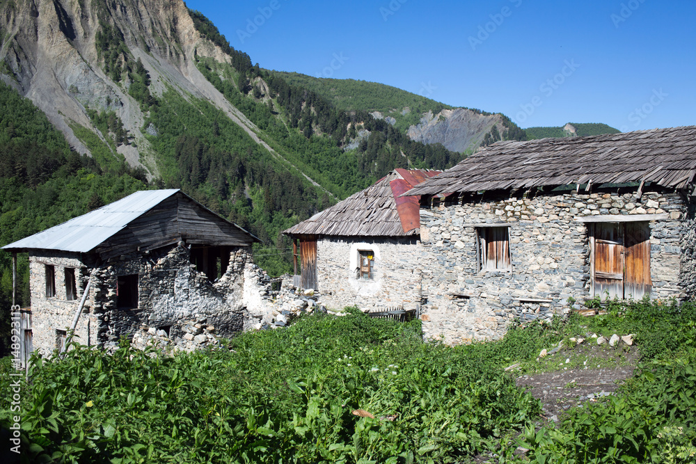 Adishi village in Svaneti, Georgia