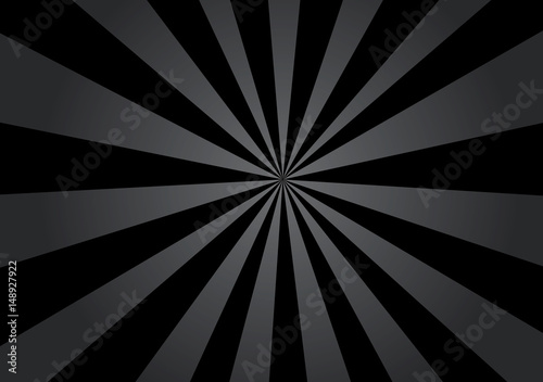 Black Gradient Starburst, Sunburst, Rays