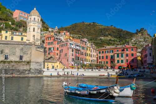 Colourful Vernazza in National park Cinque Terre, Liguria, Italy #148932919