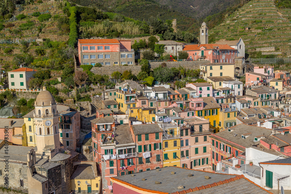 Colourful Vernazza in National park Cinque Terre, Liguria, Italy