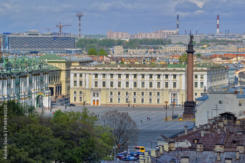 Saint-Petersburg, Russia - May 15, 2006: Common view of Palace square