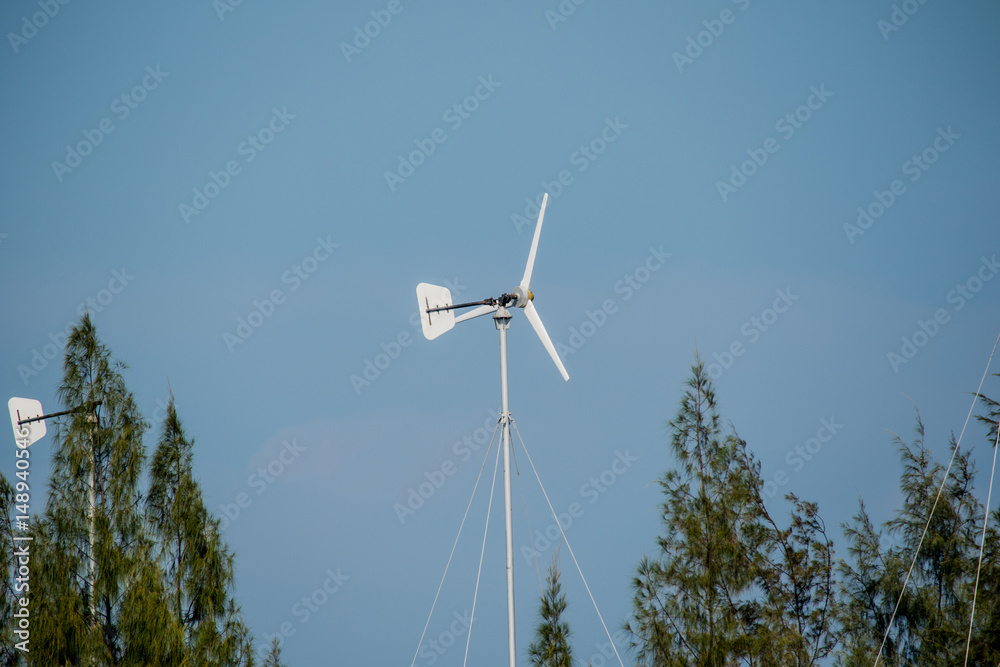 Wind turbines on chang hua man project in thailand. Wind turbines on chang hua man project in thailand.