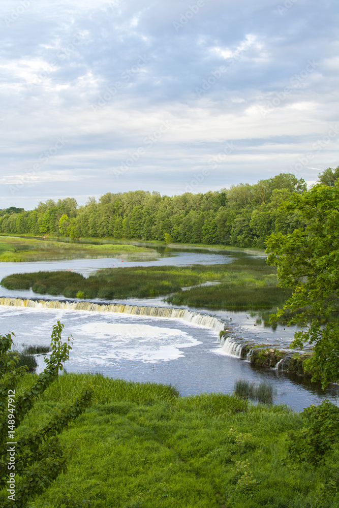 The Venta waterfall view. Latvia The Venta waterfall view. Latvia