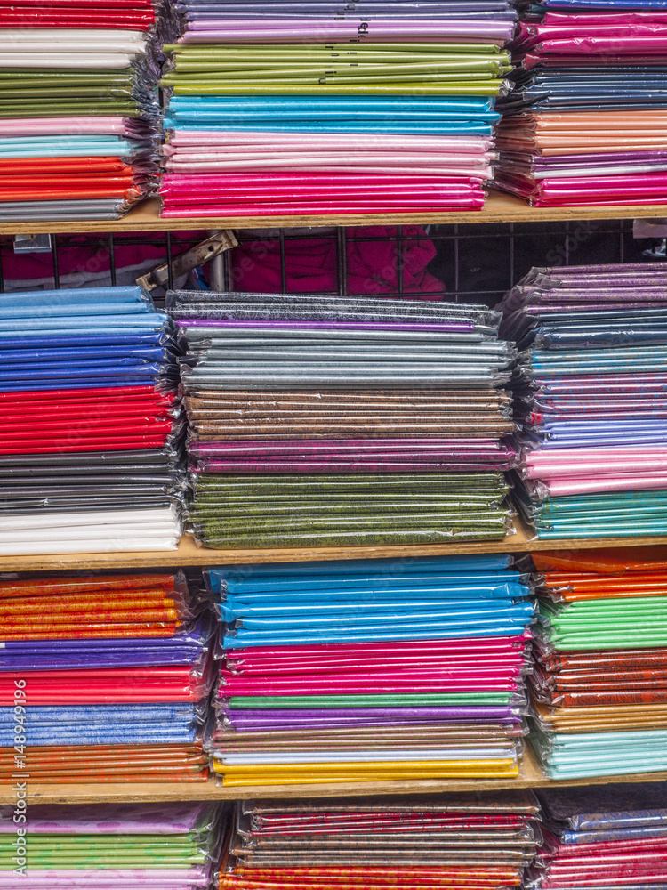Stacked fabric. Stacked fabric.