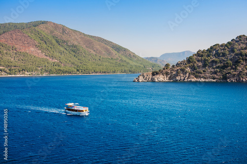 View of islands in Mediterranean Sea. Marmaris. Turkey © Da-ga