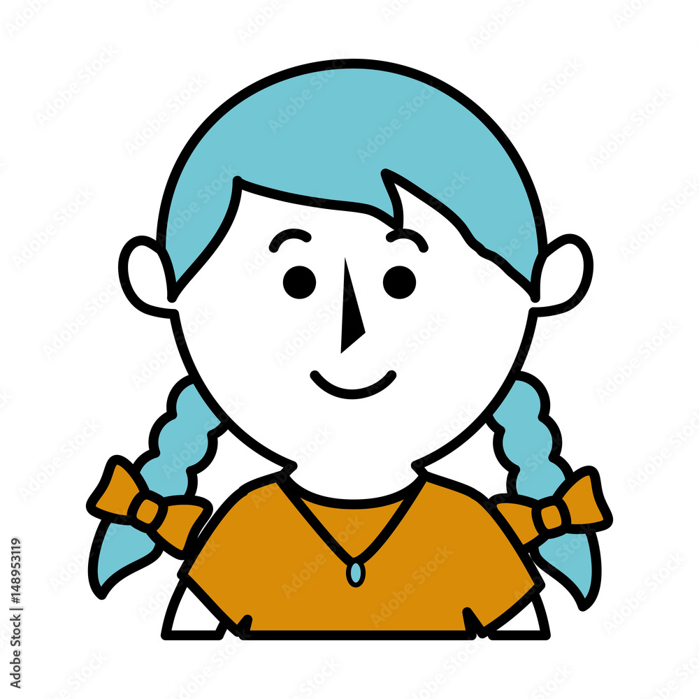 cute little girl character vector illustration design cute little girl character vector illustration design